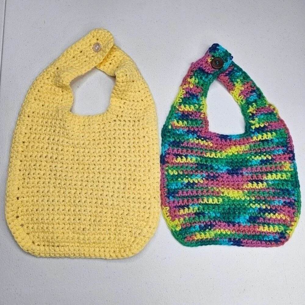 Handmade crochet bibs 6